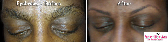 Eyebrow Threading Before After